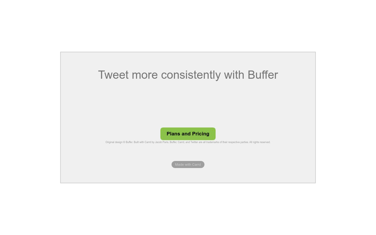 Carrd profile picture for @buffer